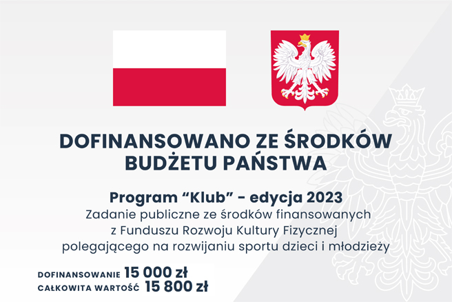 Dofinansowanie z Programu KLUB 2023
